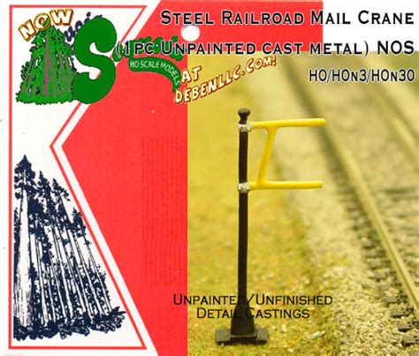His work and handsome mug have appeared in and on fox sports, espn, and transworld media. Steel Railroad Mail Crane (1pc cast metal) Sequoia Scale ...