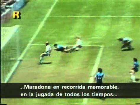 Maradona protagonizó un gol que se inmortalizó como uno de los instantes más gloriosos de la historia del fútbol mundial: Maradona gol del secolo mondiali '86 Argentina-Inghilterra ...