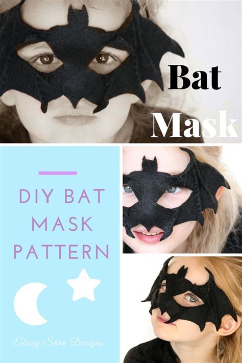 If you prefer to download separate sizes here are the links. Bat Mask PDF Pattern. DIY Bat Mask. . Make your own bat mask or kids bat costume. Quick and easy ...