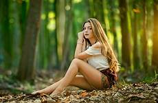 women model photography blonde forest wallpaper hair long nature girl outdoors natural jungle trees autumn beauty shoot portrait leaves photograph