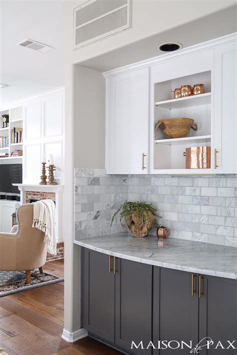 Maybe you would like to learn more about one of these? Gray and White and Marble Kitchen Reveal - Maison de Pax ...