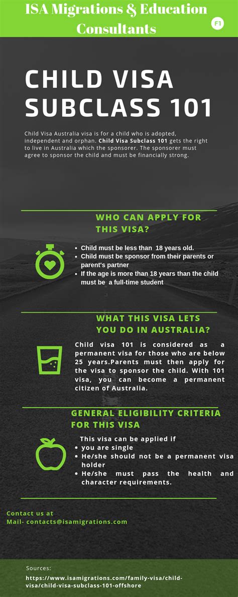 The australian eta visa is a multiple entry visa with a validity period of 1 year after issued, allowing a maximum stay of 90 days per entry. Child Visa Australia visa is for a child who is adopted ...