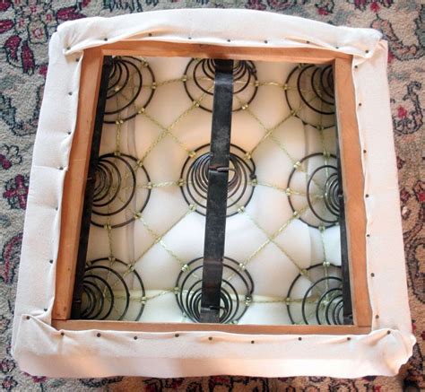 Want to update an old chair that still has good bones? recovering a cushion with springs | Diy rocking chair, Old ...