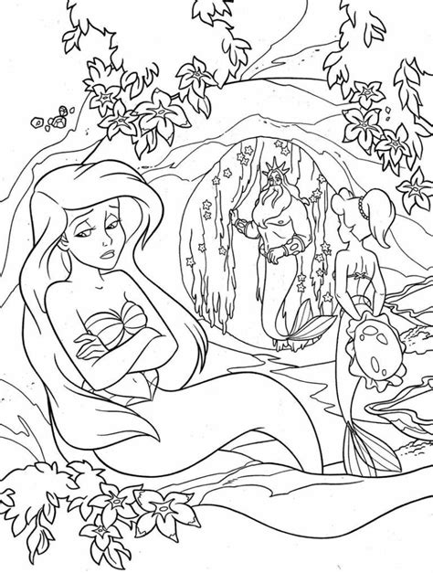 Morgana mocking eric and looking for more the little mermaid movies? The Little Mermaid Coloring Pages Games en 2020 | Colorin