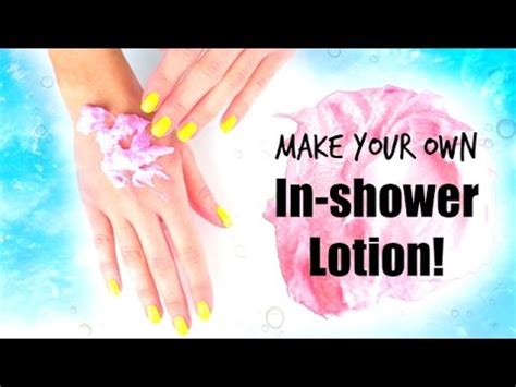 Do not move once in the jars or it will leave marks on sides of jars with lotion when dried. DIY In-shower Lotion for Perfect Summer Skin ☀ - YouTube