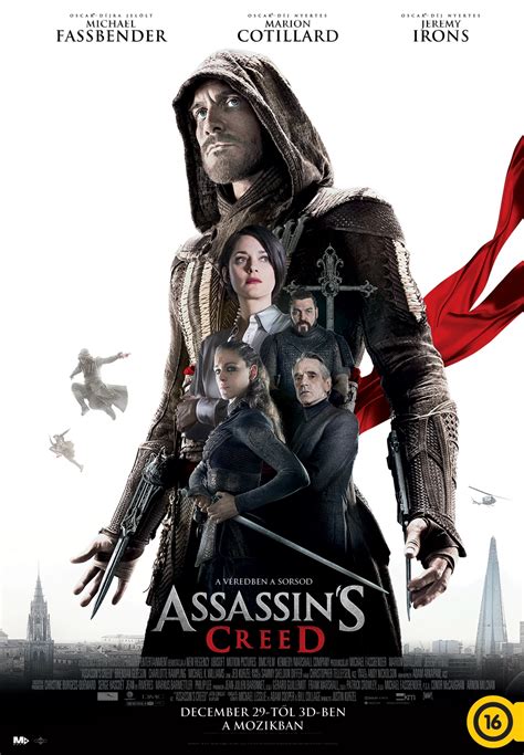 With michael fassbender, marion cotillard, jeremy irons, brendan gleeson. Assassin's Creed