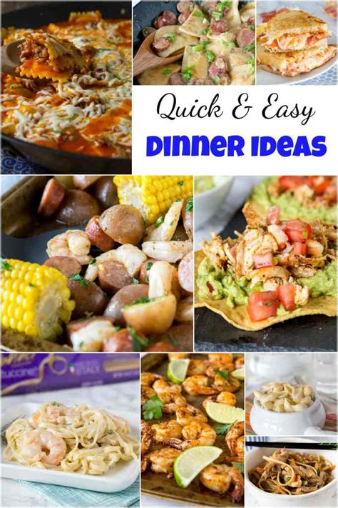 From casseroles to slow cooker stews, these sunday dinners are special enough for company but easy enough to let you enjoy your weekend with family. Quick and Easy Dinner Ideas - Dinners, Dishes, and Desserts