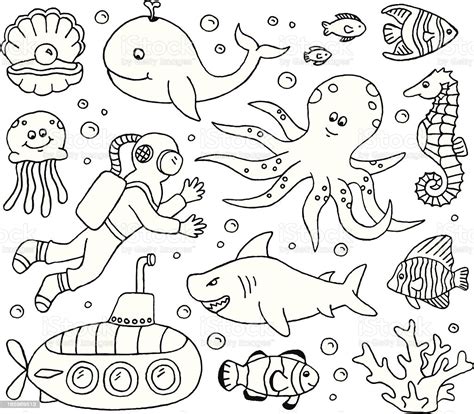 The best selection of royalty free under the sea drawing vector art, graphics and stock illustrations. Under The Sea Doodles Stock Illustration - Download Image ...