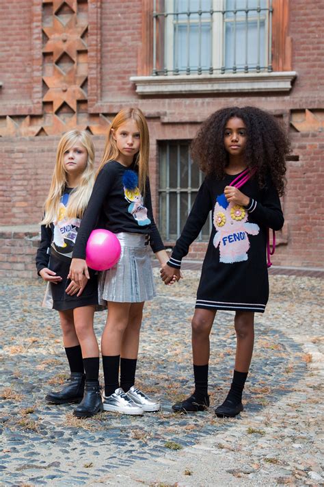 People like to buy socks with pompon also for a baby. Fendi kids back to school 2017 | Kids fashion, Kids winter ...