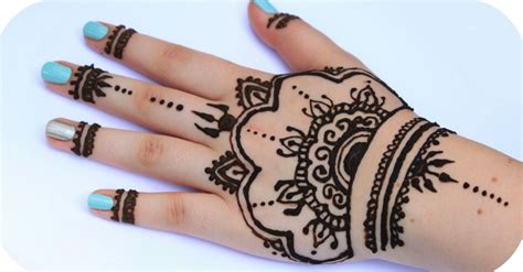 Contoh henna tangan sederhana detil gambar online. 57 Motif henna tangan sederhana yang mudah dan cantik ...