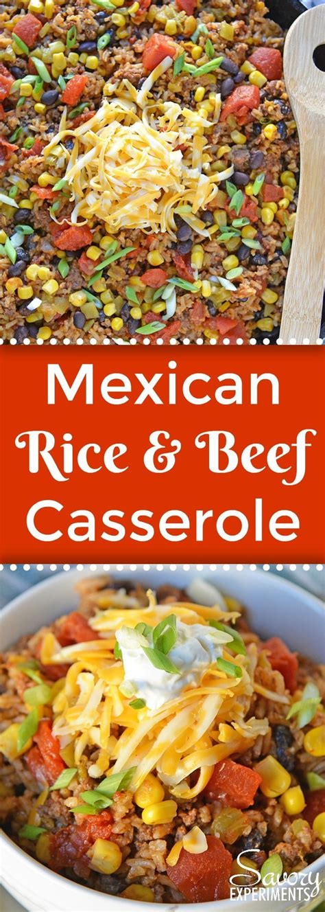 If you're anything like me, you may have a freezer full of beef to use. Mexican Beef and Rice Casserole is an easy weeknight ...