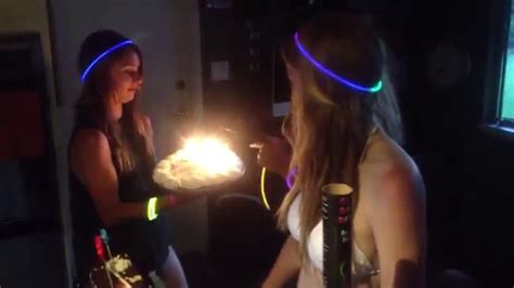 She starts off by serving drinks with her hands bound behind her back, but as the night progresses she finds herself servicing the guests in more creative ways. Chase's 17th Birthday Party! - YouTube