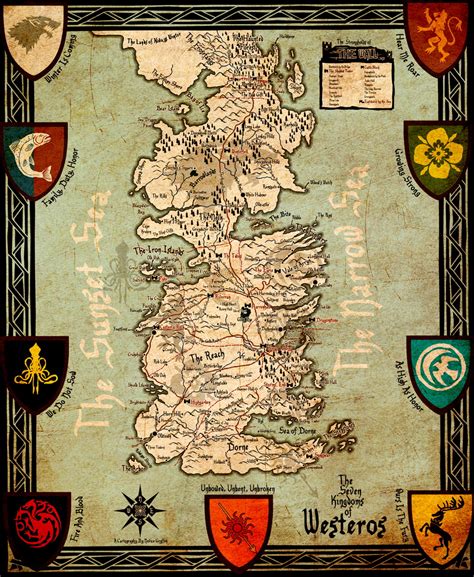 Arya stark ends the game of thrones series finale asking what is west of westeros. Mapa de Westeros Game of Thrones - Tamanho Super no Elo7 | Pixels em Série (A3AABB)