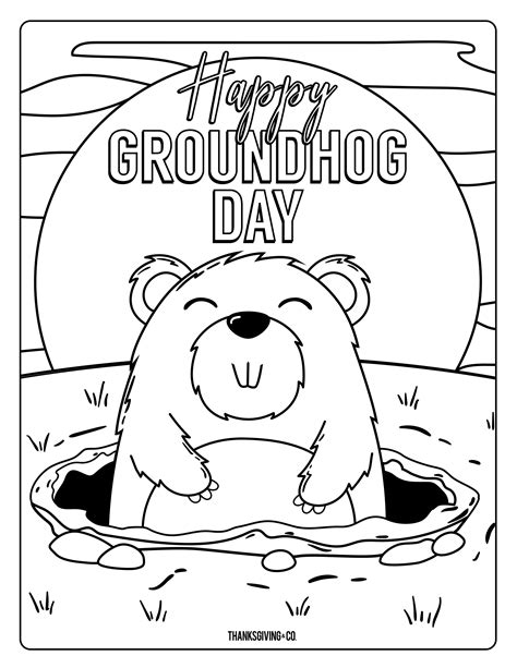 But the weather didn't stop sam from making his prediction. 4 adorable Groundhog Day coloring pages for kids