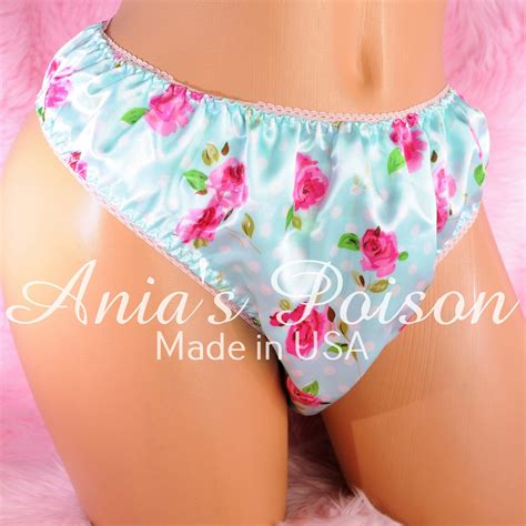 With dressier tops, think high heel shoes. Anias Poison Full FLORAL colors bikini cut Soft satin ...