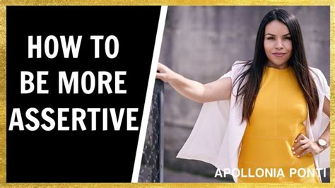 For example, let's say the dry cleaner accidentally messed up your favorite jacket. How To Be More Assertive WITHOUT Being Aggressive ...