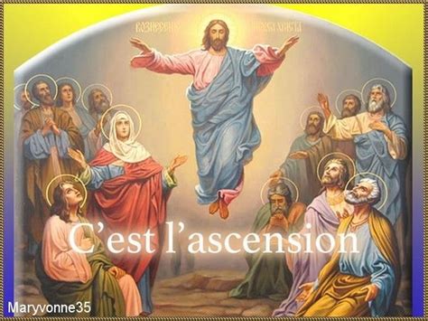 Cet épisode est évoqué dans les evangiles selon saint marc, saint luc, et dans les actes des apôtres: Bonne Fête de l'Ascension le jeudi 21 Mai