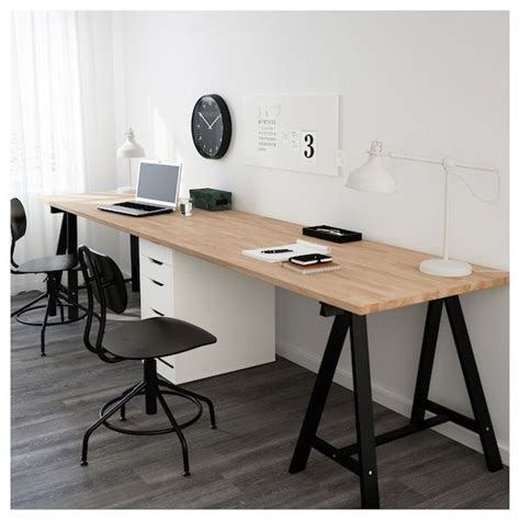 Putting the gerton table top on the bekant frame requires some manual labor and extra supplies though, much more than your standard ikea build process. GERTON Table - beech, black white - IKEA Home Office ...