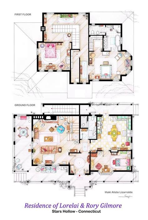 Modern dunphy house floor plan awesome is one images from take a look inside the modern family house plans ideas 23 photos of house plans photos gallery. Pin by Cat_Woman on Blueprints | Gilmore girls house ...