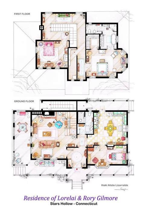 For fans of modern family 16972138. Pin by Cat_Woman on Blueprints | Gilmore girls house ...