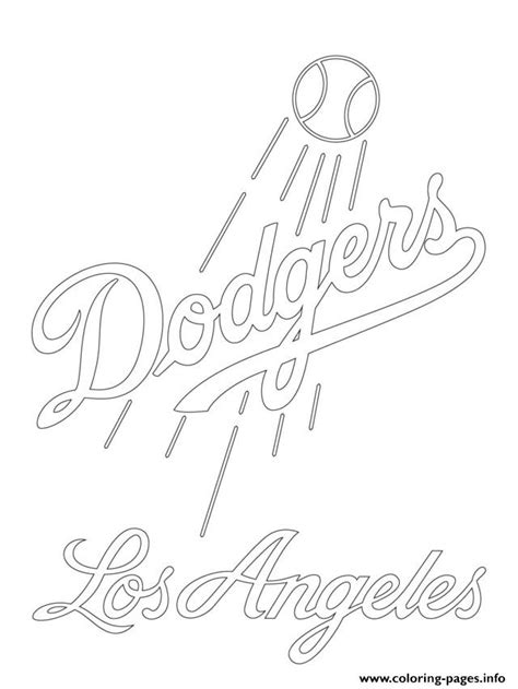 Coloring baseball pictures of the mba championship baseball trophy. Los Angeles Dodgers Logo Mlb Baseball Sport Coloring Pages ...