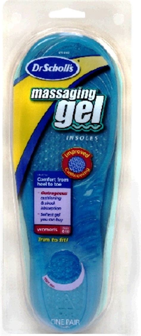 Scholl's insoles are labeled as custom fit orthotics. while they vary as to cushioning location and arch height in 14 different combinations, they are they include leather insoles and gel insoles for high heels and flats. Dr. Scholl's Massaging Gel Insoles For Women