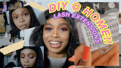 I used the $10 ardell kit from amazon, but they also sell it at target, walmart and most drugstores in the makeup section. DIY LASH EXTENSIONS | GET THE LOOK AT HOME!! - YouTube