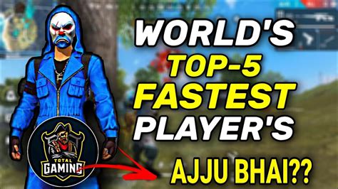 Omg dynamo opening 20000 diamond in free fire with @total gaming ajju bhai garena free fire. World's Top - 5 Fastest Mobile Player's Of Free Fire Total ...