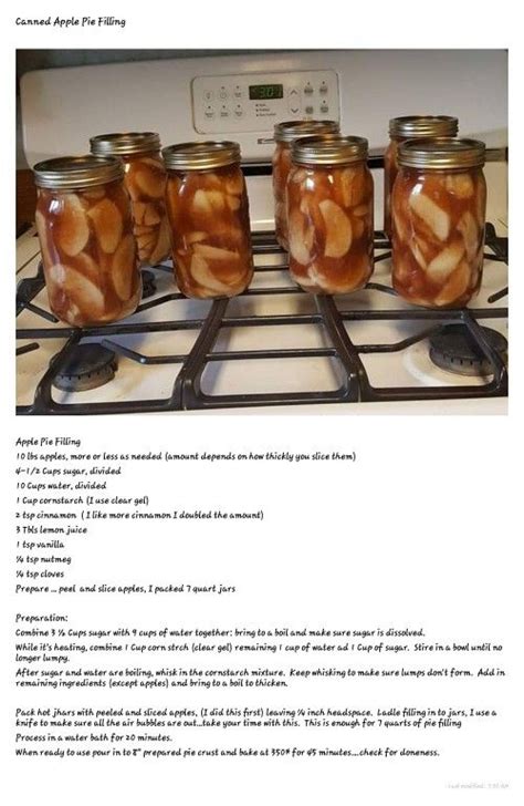 Apple pie filling for canning or freezing our best bites Pin by Patricia Schmidt on Pies | Canned apple pie filling ...