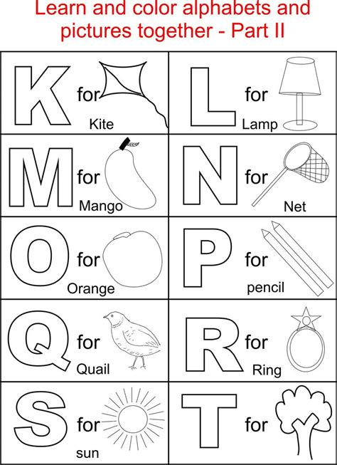 Alphabet coloring pages help with letter recognition and letter sounds. Alphabet Coloring Pages Printable - Free Download