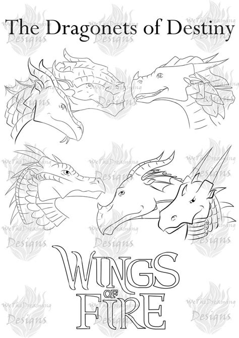 Wings of fire coloring pages. Wings of Fire DRAGONETS OF DESTINY Printable Coloring Page ...