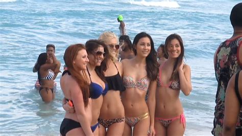 Spring break beach keg party part 2. MIAMI. Student holidays at South Beach. Florida. USA ...
