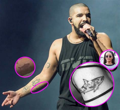 Sports writer jovan buha tweeted: Drake Gets Matching Camo Shark Tattoo With Rihanna ...