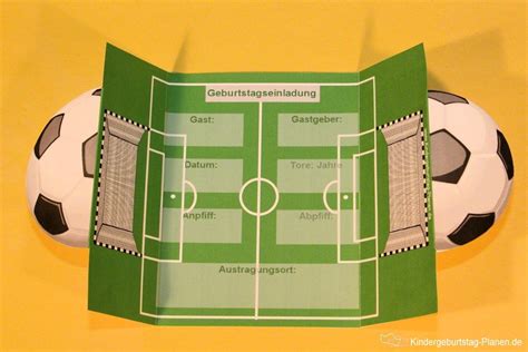 Mit word oder openoffice geöffnet und bearbeitet werden kann : Fußball Geburtstag Einladung | Fussball geburtstag ...