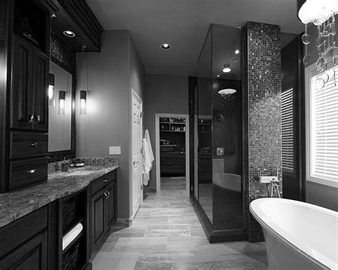 Browse these bathroom ideas from contemporary bathrooms to modern country style. Prestigious Black White Bathroom Modern Decor ...