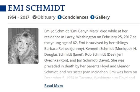 This page requires adobe flash player. RIP … Emi Canyn Mars, former Motley Crue backup singer and ...