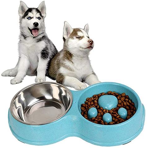 Slow feeder bowl because my cat is just gulping her food too fast. HMEPP Slow Feeder Bowl for Small Medium Dogs Cats ...