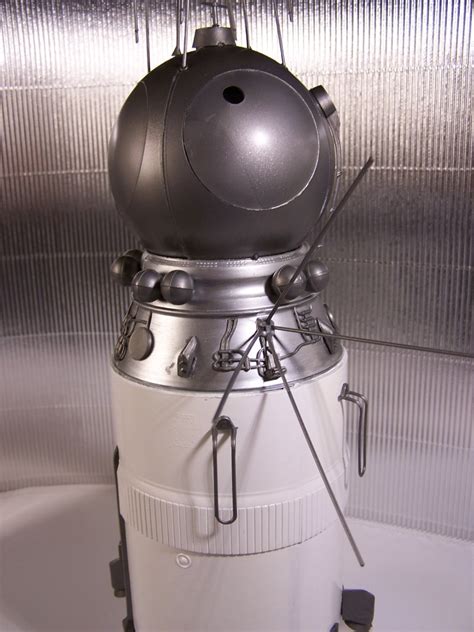 The vostok 3ka space capsule was launched from baikonur. Wostok 1 in 1:25