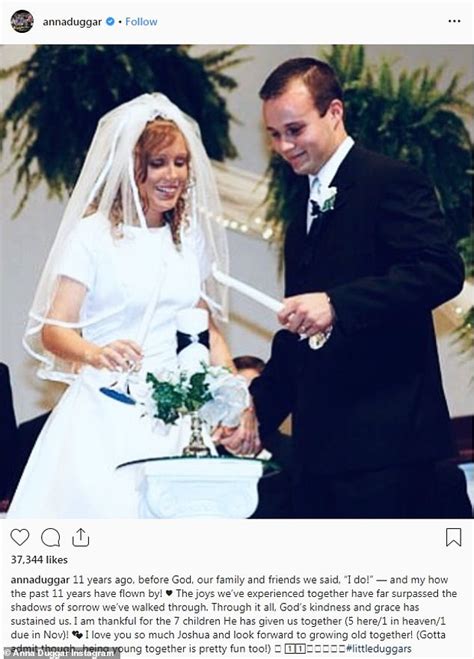 Joshua, i'm looking forward to growing old with you, she wrote. Wife of sex pest Josh Duggar marks 11-year wedding ...