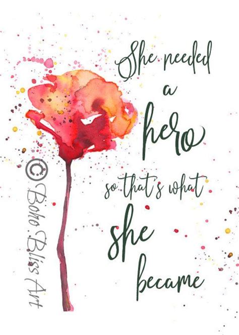 Check spelling or type a new query. She needed a hero so that's what she became. Empowerment Wall Art Print | Strong Women Gift ...