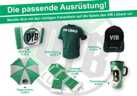 Der letzte lag neun spiele zurück. Fanshop - VfB Lübeck