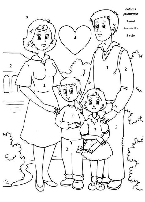 Estar en familia representa la unión y el amor de toda persona. #ClippedOnIssuu from Colores primarios | Imágenes de familia, Familia para dibujar, Familia dibujos