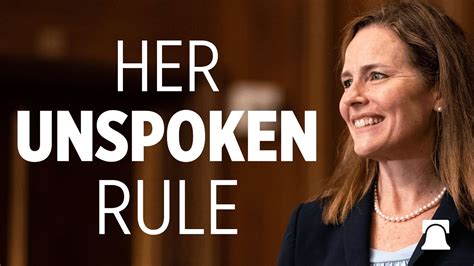 Check spelling or type a new query. Amy Coney Barrett's "Unspoken Rule" - YouTube