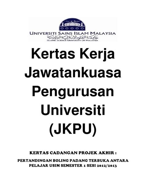 Download kertas kerja program karnival prasekolah pdf for free. Kertas Kerja Boling Padang (New)