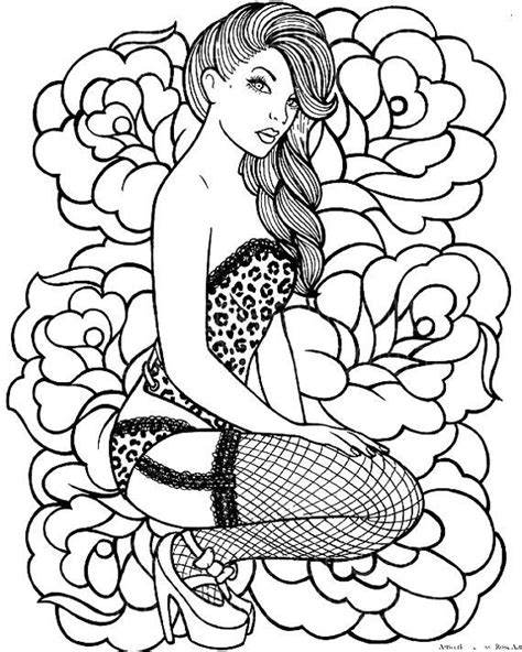 Print out the file on a4 or letter size paper. Pin Up Coloring Pages at GetColorings.com | Free printable ...