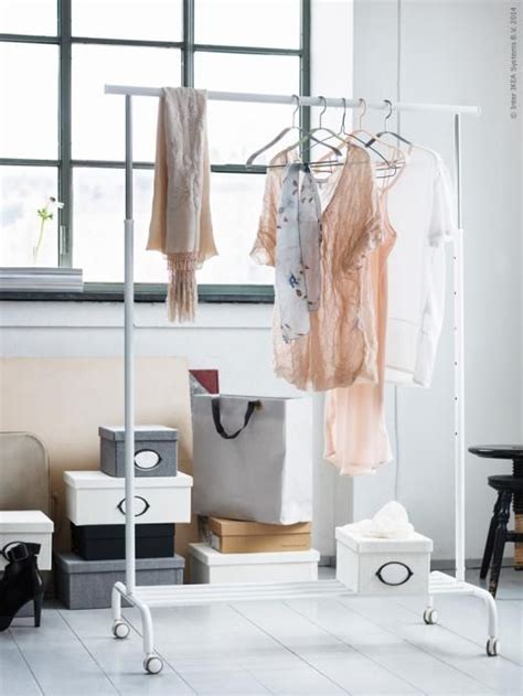 Maybe you would like to learn more about one of these? RIGGA Clothes rack, white | Clothing racks, Closet and ...