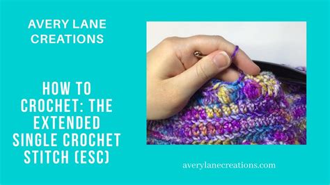 Maybe you would like to learn more about one of these? How to Crochet: The Extended Single Crochet Stitch (esc ...