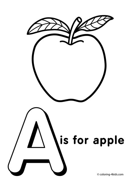 They're great for all ages. Letter A coloring pages of alphabet (A letter words) for ...