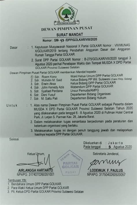 Adapun surat resmi, seperti contoh surat mandat musrenbang desa 2020 diketik dan diprint secara manual, karena membutuhkan tanda tangan/stempel basah. 18+ Contoh Surat Mandat Bkprmi | Kumpulan Contoh Surat