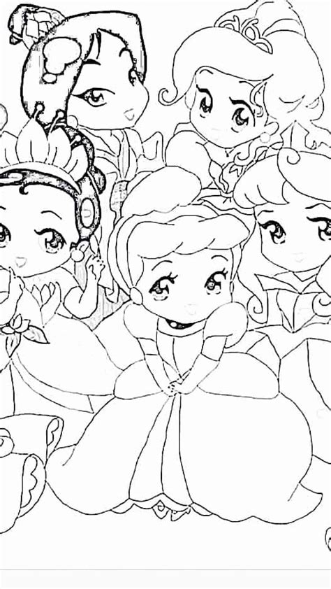 For kids download kawaii coloring pages 13 with additional. Cute Disney Princess Coloring Pages New Coloring Sheets ...
